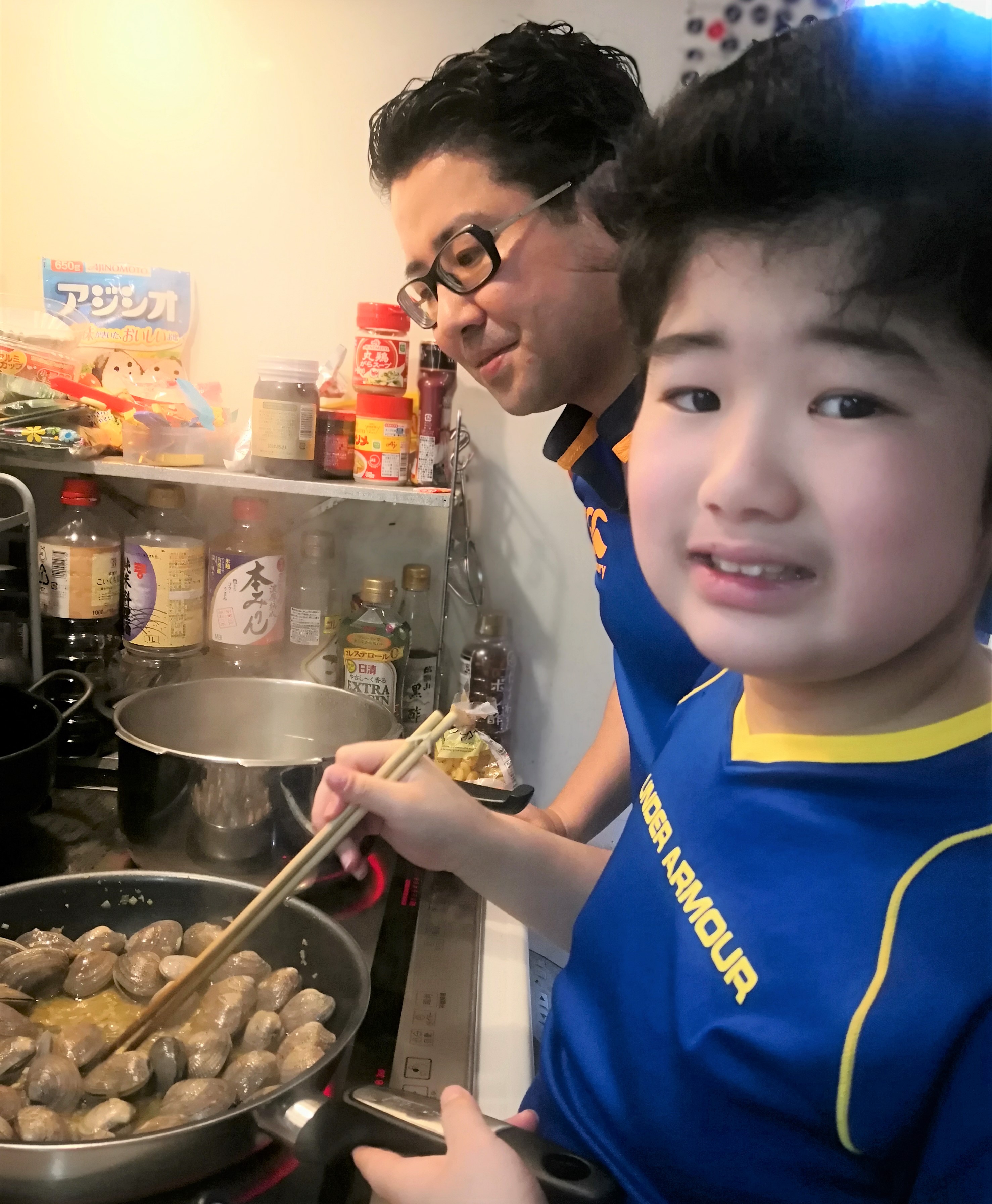 福薗さん・お子さん・料理