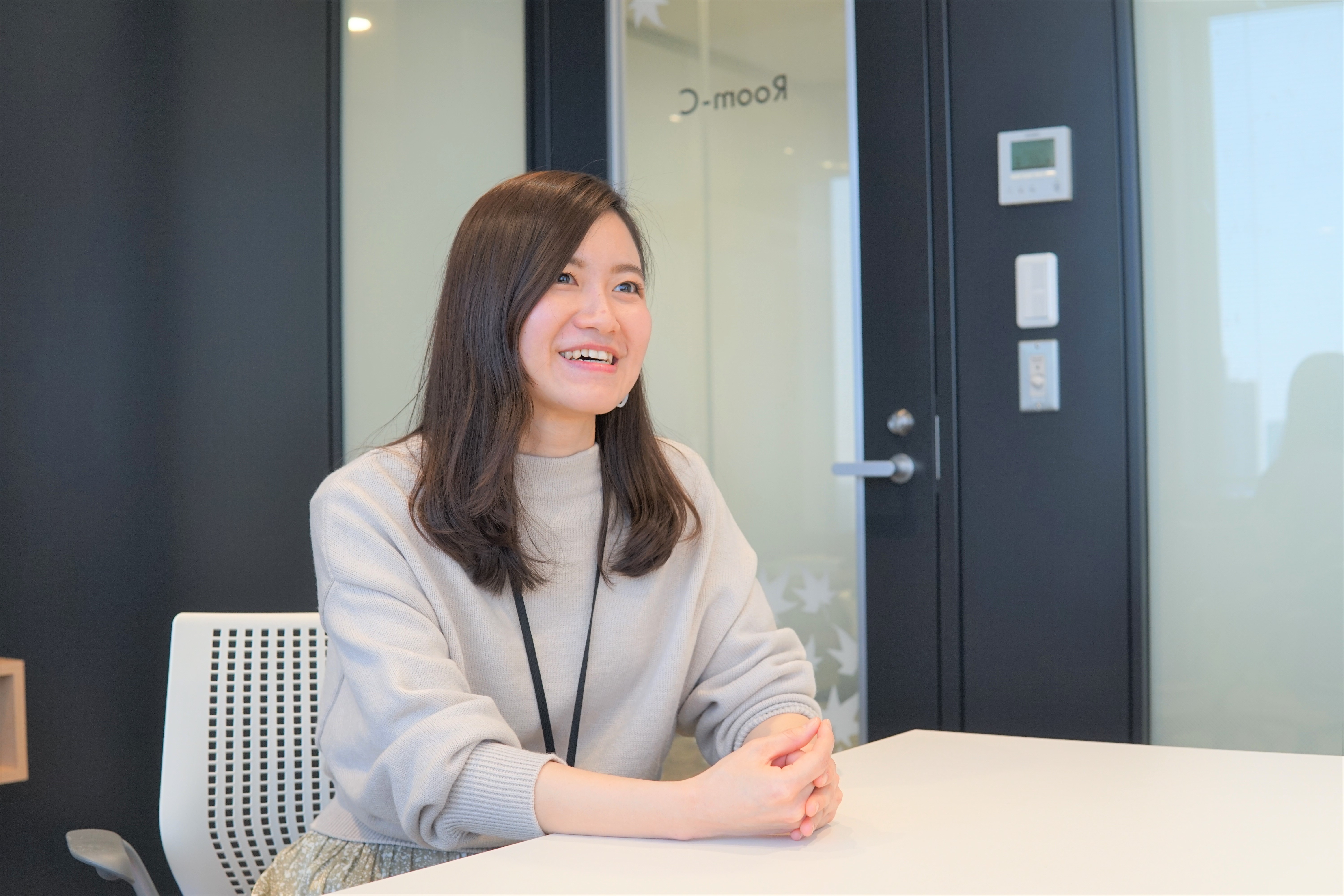 笑顔の谷口さん